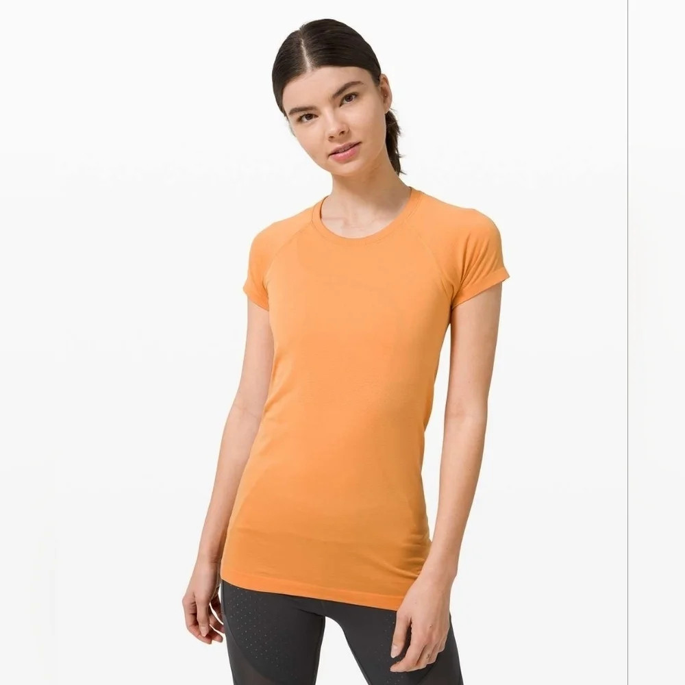 Lululemon Swiftly Tech Short Sleeve 14 Orange